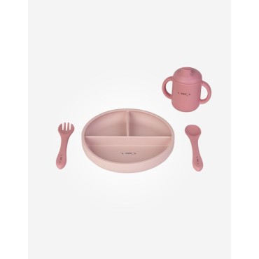 Plato dividido food & fun rosa saro